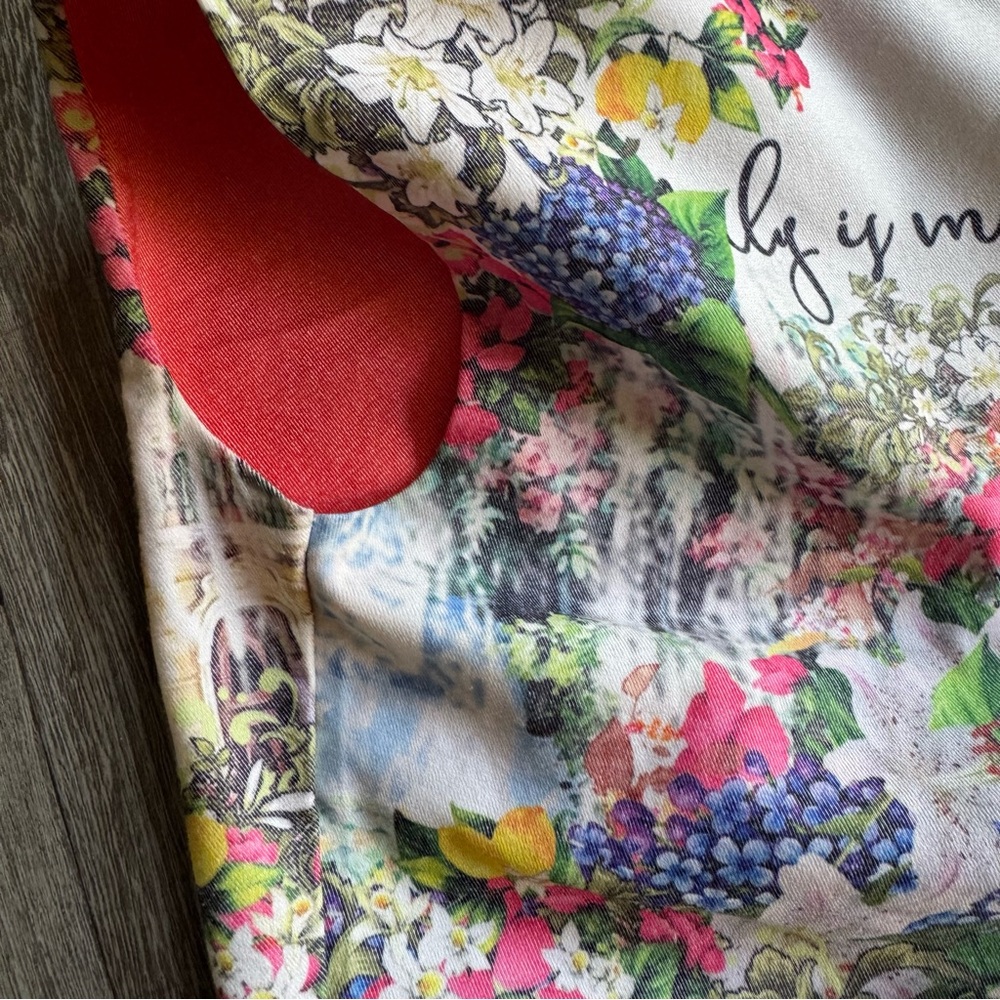Floral Graphic Summer Dress with Italy Print Size US M-L Euro: XL - Picture 11 of 15